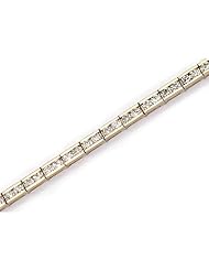 14K Yellow Gold Diamond Channel Bracelet