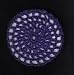 Dark Violet Classic Crocheted Hair Bun Cover- LARGE