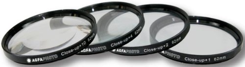 AGFA 4-Piece Close-Up Macro Multi Coated Filter Kit 62mm (+1+2+4+10) APCUF462