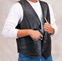 Gun Concealment Leather Vest