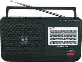 SuperSonic SC1086 5-Band AM/FM/SW1/SW2/TV Radio