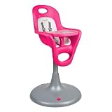 Boon Flair Pedestal High Chair with Pneumatic Lift, Pink/White