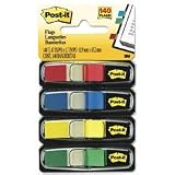 Office Products : 3M Post-it(R) Smaller-Size Flags, Standard Colors, Pack Of 4 Colors