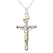 Sterling Silver "Two-Tone" Crucifix
