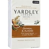 Yardley of London Naturally Moisturizing Bar Soap Oatmeal & Almond 3+1 Free