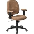 Swivel Tilt Chair with Padded Height Adjustable Arms In Buckskin Finish By Office Star