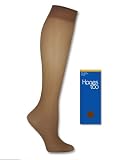 Hanes Too Sheer Knee High 3 Pair Barely Black 1Size
