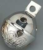 Dozen Brass Sleigh Bells Polished Chrome 1.5 H-BL041