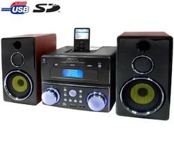 SCOTT i-MDX 150 DVD/CD/Xvid/USB/SD/MP3 Micro HiFi System with iPod dock + Dynamic Microphone 