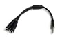Startech.Com MUYHSMFF Muyhsmff 3.5 mm 4-Pin to 2X 3-Pin 3.5 mm Headset Splitter Adapter-M/F