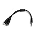 Startech.com 3.5mm 4 Pin to 2x 3 Pin 3.5mm Headset Splitter Adapter - M/F