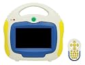 Kinder DVD Player blau ( Video Player ) mit Fernbedienung Er spielt DVD, CD, CD-R, CD-RW, VCD und MP3 ab. mit Netzteil