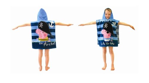 Character World Peppa George Pirate Hooded Poncho