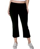 IMAGE OF Danskin Women's Crop Yoga Pant,Black,Large