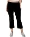 Danskin Women's Crop Yoga Pant,Black,Large