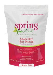 Spring Naturals Grain Free Beef Dry Dog Food 12lb