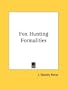 Fox Hunting Formalities