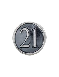 Kera Sterling Silver Number 21 Bead