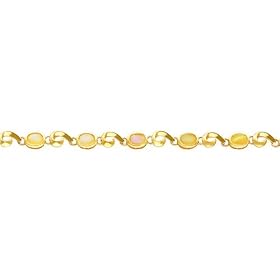 14K Yellow Gold 5.5cttw Opal Bracelet Jewelry 7 by FindingKing