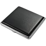 KLOUD City Black Slim Cigarette Storage Case / Box plus KLOUD City cleaning cloth