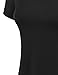 Made By Johnny MBJ WT769 Womens V Neck Trapeze Tunic XXXL Black