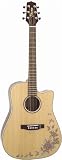Takamine G530SBF Dreadnought Solid Top Acoustic Guitar - Butterfly Motif