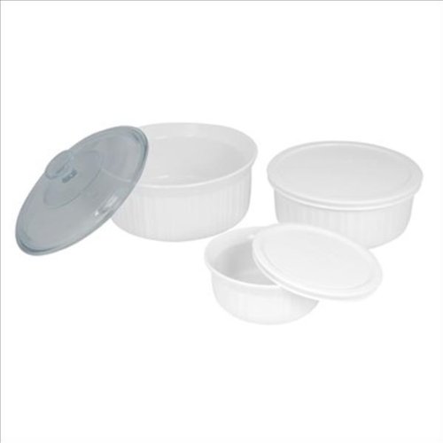 Corningware French White 6-Piece Bakeware Set