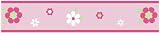 Pink and Green Flower Baby and Childrens Wall Border by JoJo Designs
