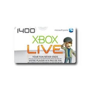 Xbox 360 Live 1400 Points Card Refresh