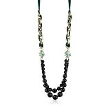Juicy Couture Brentwood Prepster Black Beaded Neckl