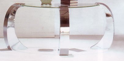 Sofa Table Modern Style Chrome Finish