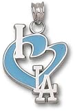 Los Angeles Dodgers I Heart La 3/4 Enamel Enamel Pendant -14K/10K, Stainless Steel or Gold Plated