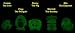 Glow In The Dark ZOO MANIA 1 Set of 5 Rare Mystery Squishies