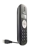 Philips VOIP1511B/10 VoIP Telefon für Skype (USB)- schnurgebunden, für unterwegs (z.B. Laptop) inklusive Reisetasche und Kabelmanagement, für WinXP und Win Vista, Skype zertifiziert