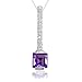 1.80 CT Purple Square Fashion Stick Pendant In title=