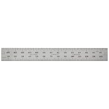 Starrett C635E-150 Spring Tempered Steel Rule With Millimeter Graduations, 150mm Length, 19mm Width, 1.2mm Thickness