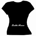 Flirty Diva Tees Woman's SoftStyle T-Shirt-Buddha Momma-Black