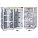 Justrite 23002 Welded Aluminum 6 LPG Cylinder Horizontal Locker, 30" Overall Width x 49-1/2" Overall Height x 32" Overall Depth