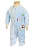 Bebini Velour Vacation Bear Footed Stretchie