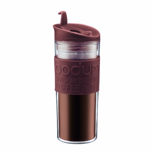31nCgq%2BXm0L Bodum 15 Ounce Travel Mug, Brown