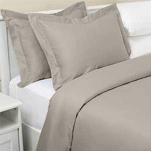 1000TC Cotton Duvet Set, Full Queen, Linen by SmartBargains
