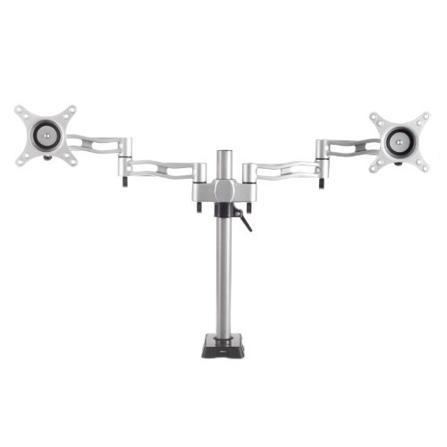 Arctic Dual Monitorhalterung Z2 mit USB-Hub silber