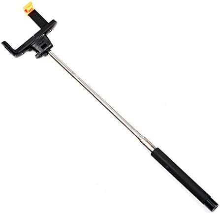 Inle Wireless Bluetooth Remote Camera Shooting Shutter Monopod Handheld Self Portrait Selfie Stick for Smart Phones with IOS 4.0 and Android 3.0 or Above System (Black)