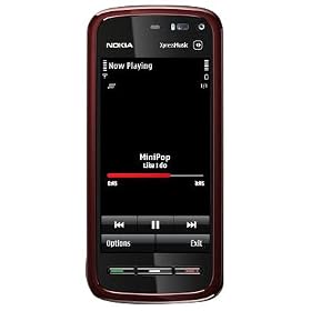 Nokia 5800 Tube Touch Screen Wifi GPS 3.2 MP Camera Music Phone Quad Band Unlocked (Blue) + 8 GB Memory.