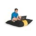 Jaxx Pillow Lounger Jr Beanbag Chair Color: Black and Lemon