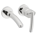 Grohe 19 293 EN0 Tenso 2-Hole Wall Mount Vessel Trim, Infinity Brushed Nickel [並行輸入品]