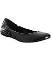 Delman Shoes black nappa 'Mona' flats