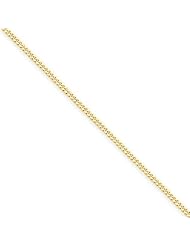 1.5mm, 14 Karat Yellow Gold, Curb Chain - 18 inch