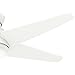 Casablanca 59021 Isotope 52-Inch 5-Blade Single Light Ceiling Fan, Snow White with Snow White Blades and Cased White Glass Bowl Light