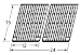 MCM 61702 Porcelain Coated Cast Iron Rectangle Cooking Grid